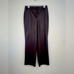 Beautiful faux leather wine colored pants. Size 8. Rachel Zoe. Worn 1 time